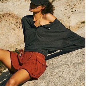 Free People Movement One Up Long Sleeve in Dark Gray - Medium